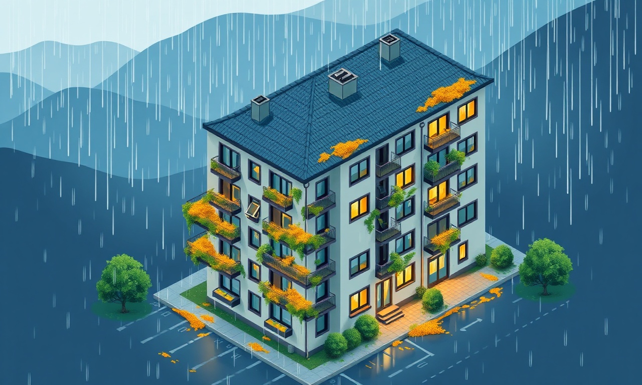 Agligazi'de yağışlı Karadeniz ikliminin apartman yönetim planına etkisi
