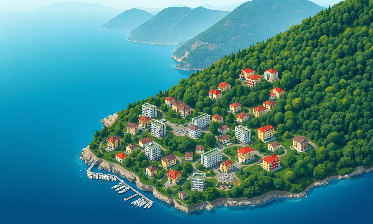 Bozkurt, Kastamonu'da Karadeniz kıyısına yakın apartman ve konut dokusu