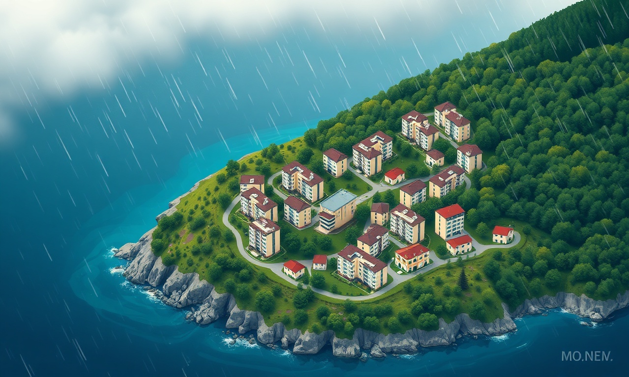 Catalzeytin Kastamonu konut ve apartman silueti, Karadeniz yamaç yerleşim alanı çizimi