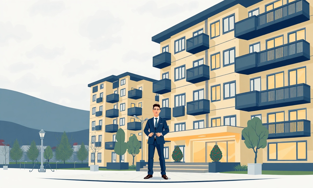 Tosya'da yeni göreve başlayan apartman yöneticisinin bina girişindeki izometrik çizimi