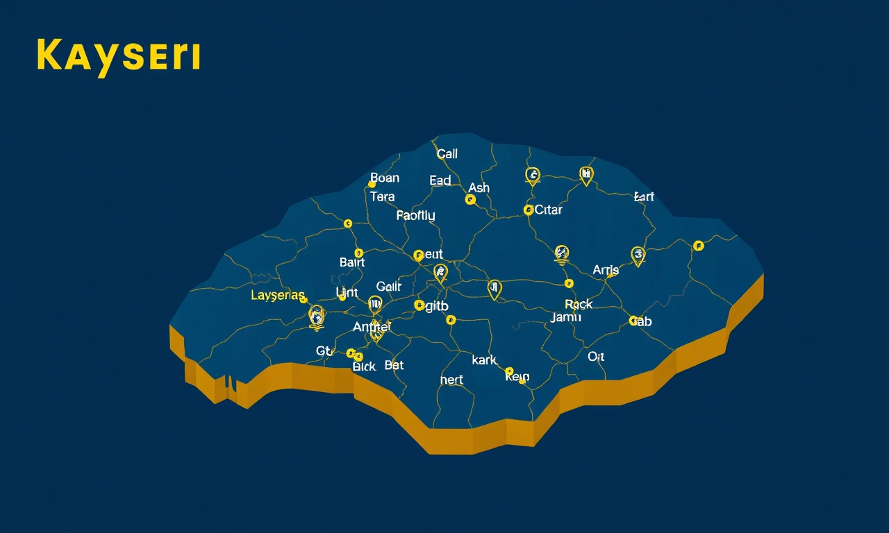 Kayseri ilçeleri site yönetimi — Tomarza ve çevre ilçeler haritası