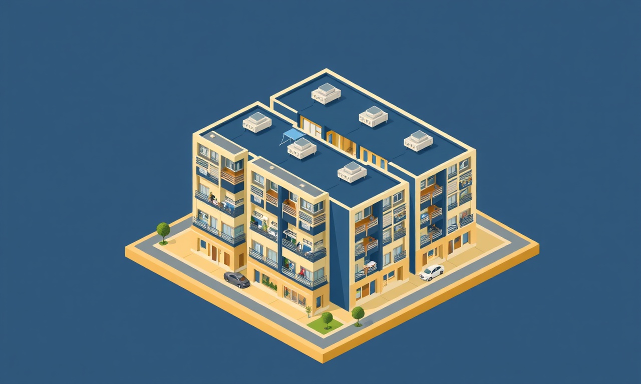 Apartman yönetim modülleri ve günlük operasyon yönetimi illüstrasyonu