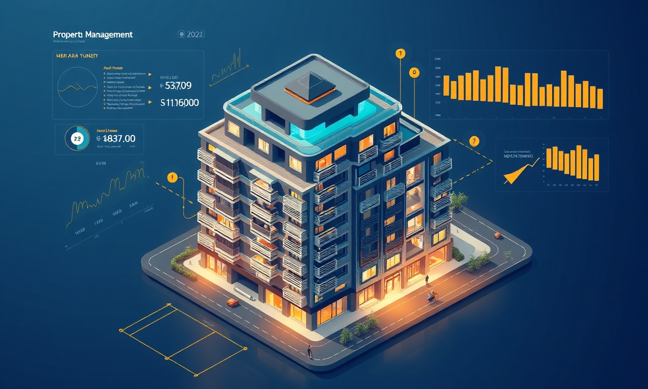 SiteYönetim AI destekli apartman yönetim platformunu gösteren izometrik illüstrasyon
