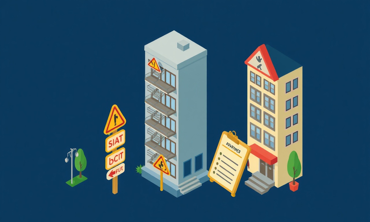 Yeni apartman yöneticilerinin sık yaptığı hatalar, izometrik uyarı görseli