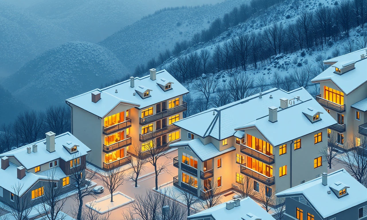 Meram Konya'da kış koşulları ve apartman yönetimi — illüstrasyon