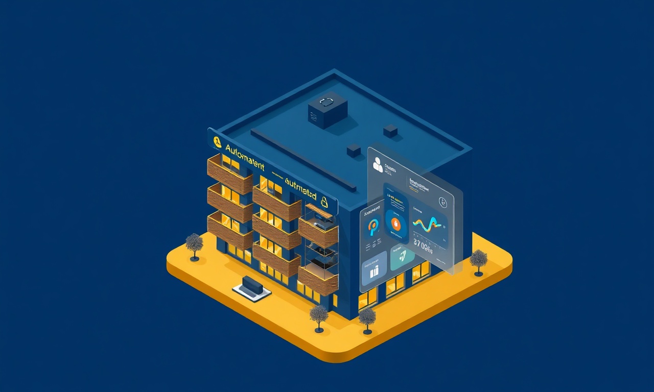 SiteYönetim yapay zeka destekli apartman yönetim platformu izometrik görseli