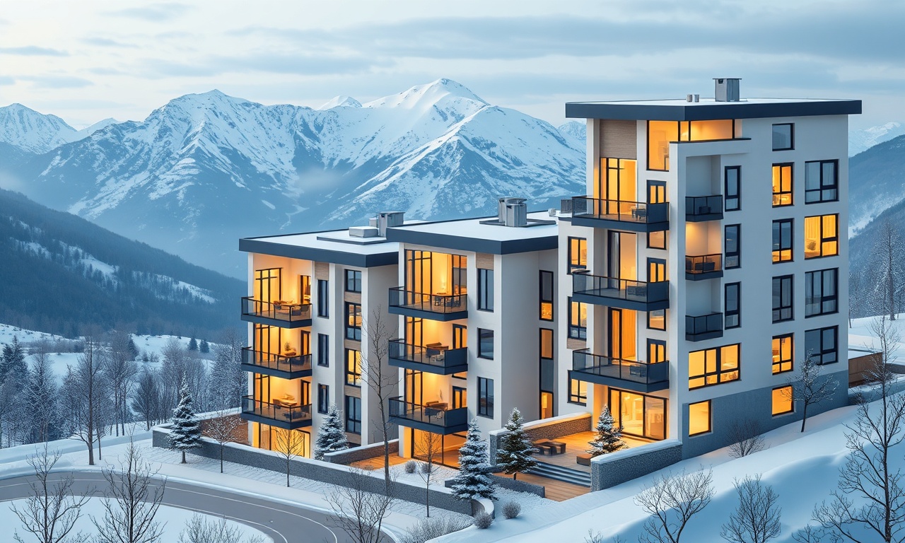 Malatya'da modern konut sitesi ve apartman yönetimi illüstrasyonu