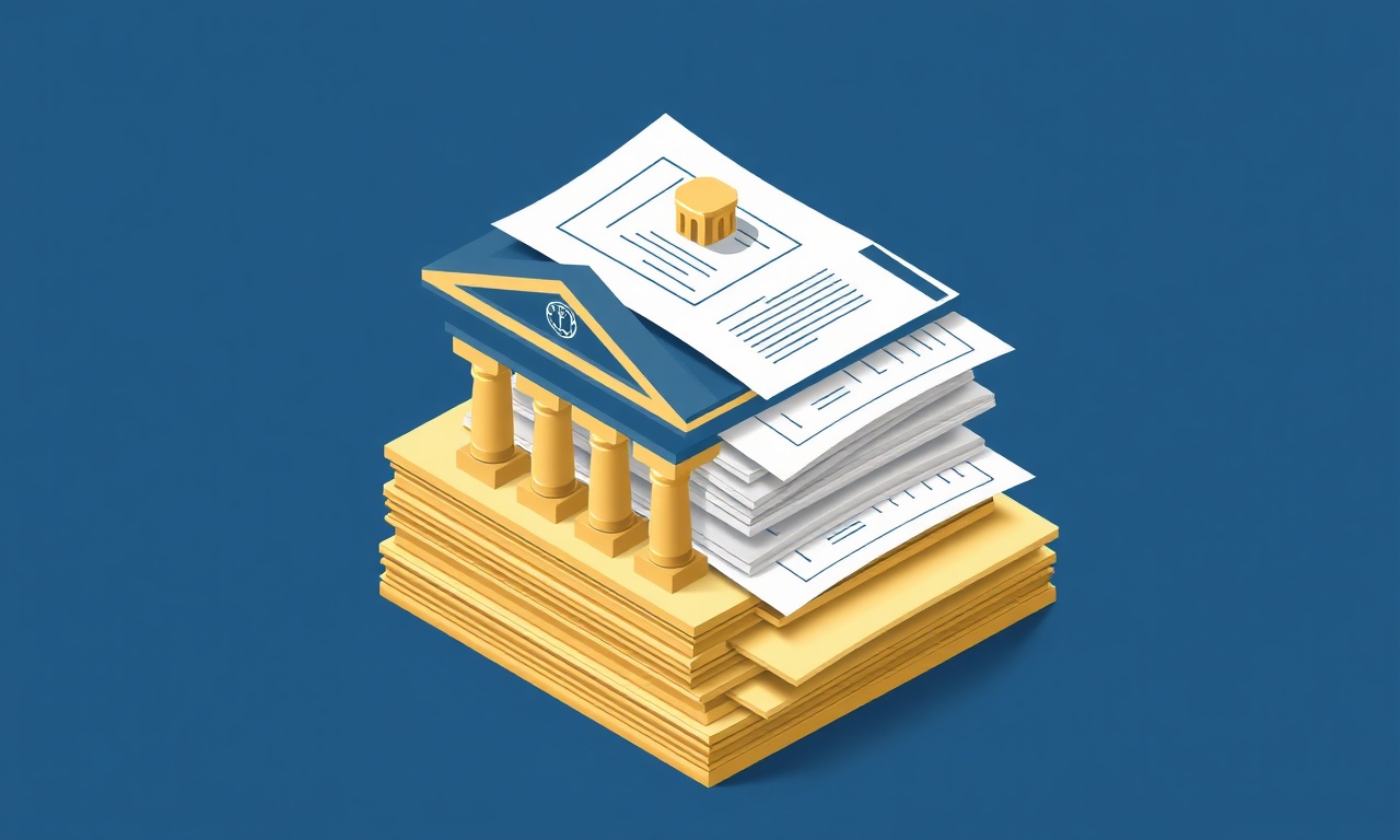 Site banka hesabı ve resmi kayıt belgelerini gösteren soyut izometrik illüstrasyon