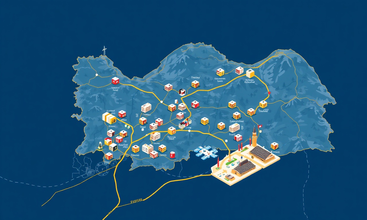 Hekimhan ve Malatya ilçeleri site yönetimi haritası — Akcadag, Arapgir, Arguvan, Battalgazi, Darende, Dogansehir ve çevre ilçeler