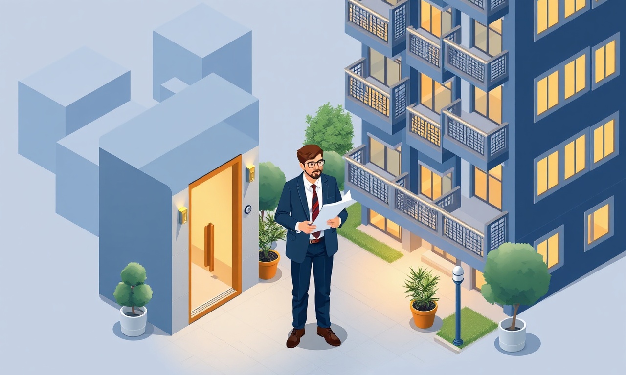 Demirci'de yeni göreve başlayan apartman yöneticisi illüstrasyonu