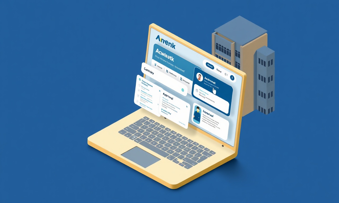 AI destekli site yönetim yazılımı onay iş akışı izometrik illüstrasyon