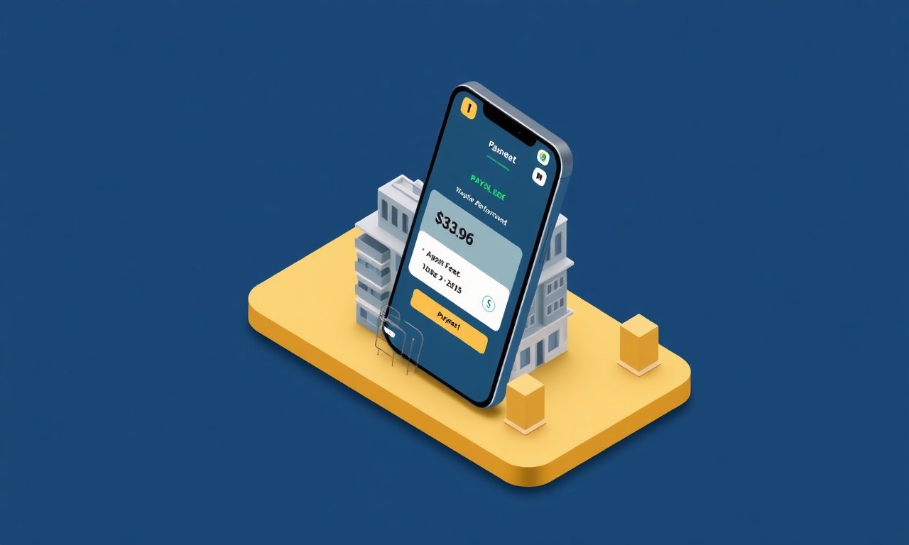 Dijital aidat tahsilatı konsepti izometrik akıllı telefon illüstrasyon