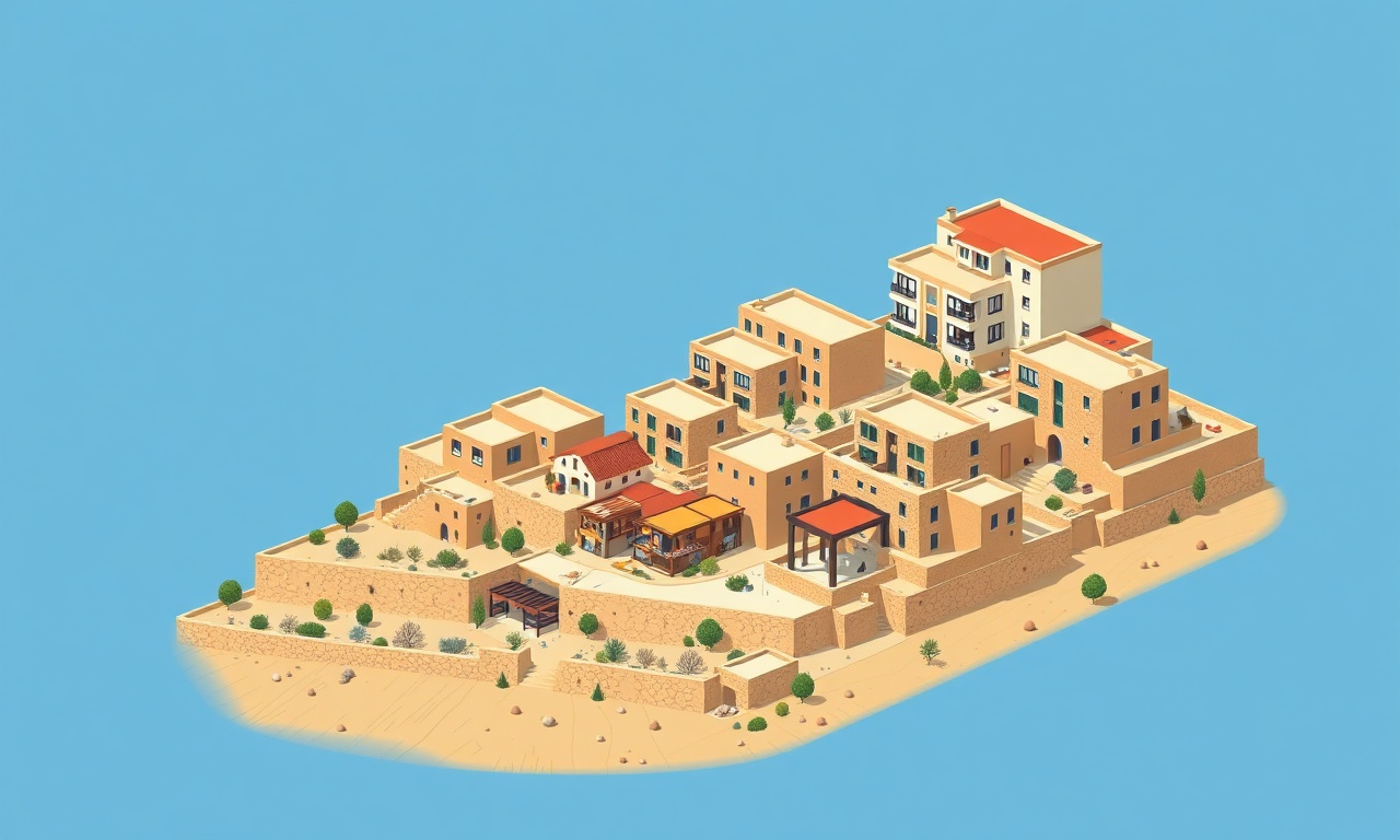 Midyat Mardin konut silueti — geleneksel taş yapılar ve modern apartmanlar