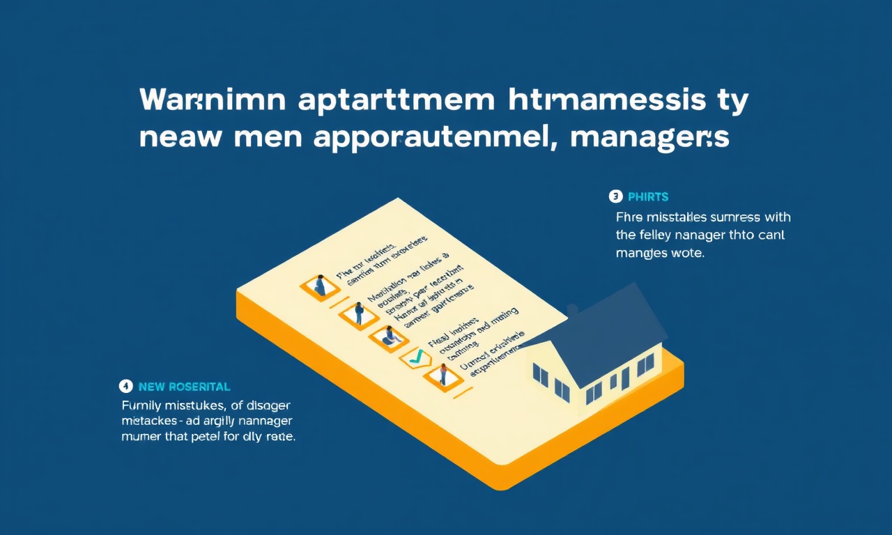Yeni apartman yöneticisi sık yapılan hatalar uyarı listesi izometrik illüstrasyon