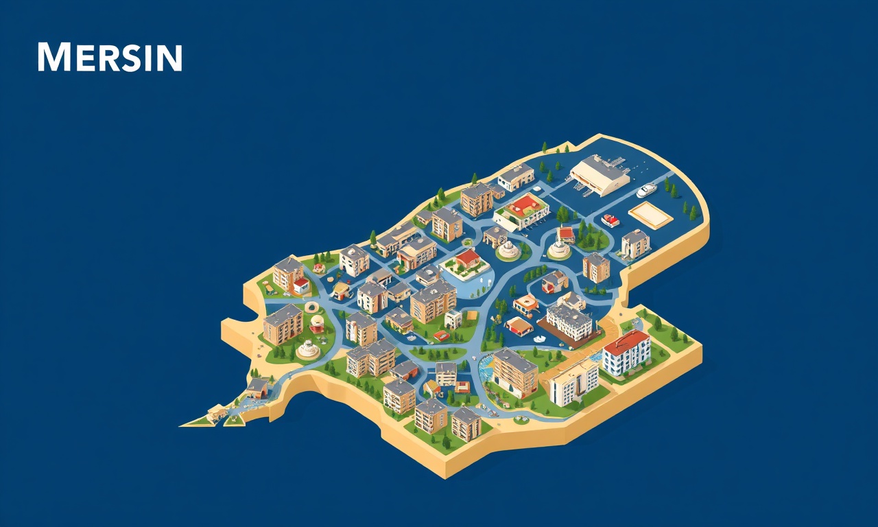 Mersin ilçeleri sahil kentsel kırsal site yönetimi farklılıkları illüstrasyonu