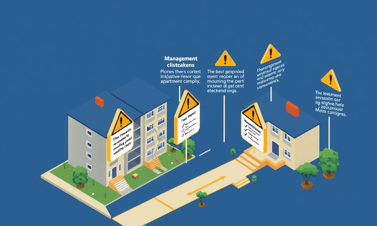Yeni site yöneticilerinin sık yaptığı hatalar Mersin apartman yönetimi illüstrasyonu