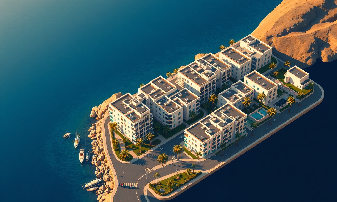 Tarsus Mersin konut silueti — sahil yakını apartman ve site dokusu