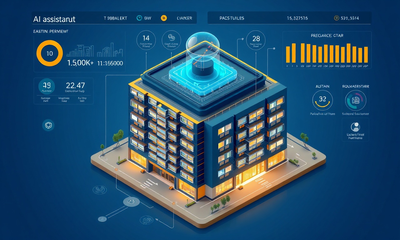 AI destekli akıllı site yönetim platformu — konsept illüstrasyon