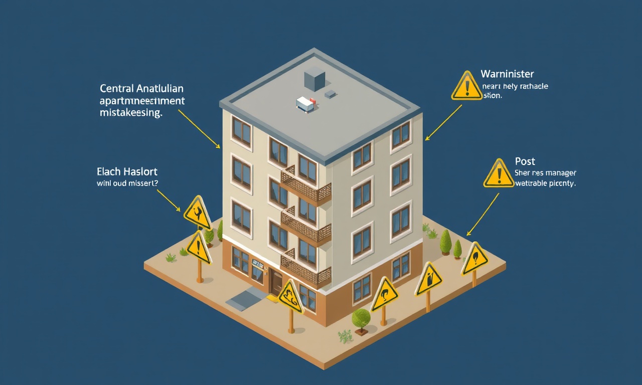 Gulsehir apartman yöneticisinin ilk yılda yaptığı yaygın hatalar ve tuzaklar illüstrasyonu