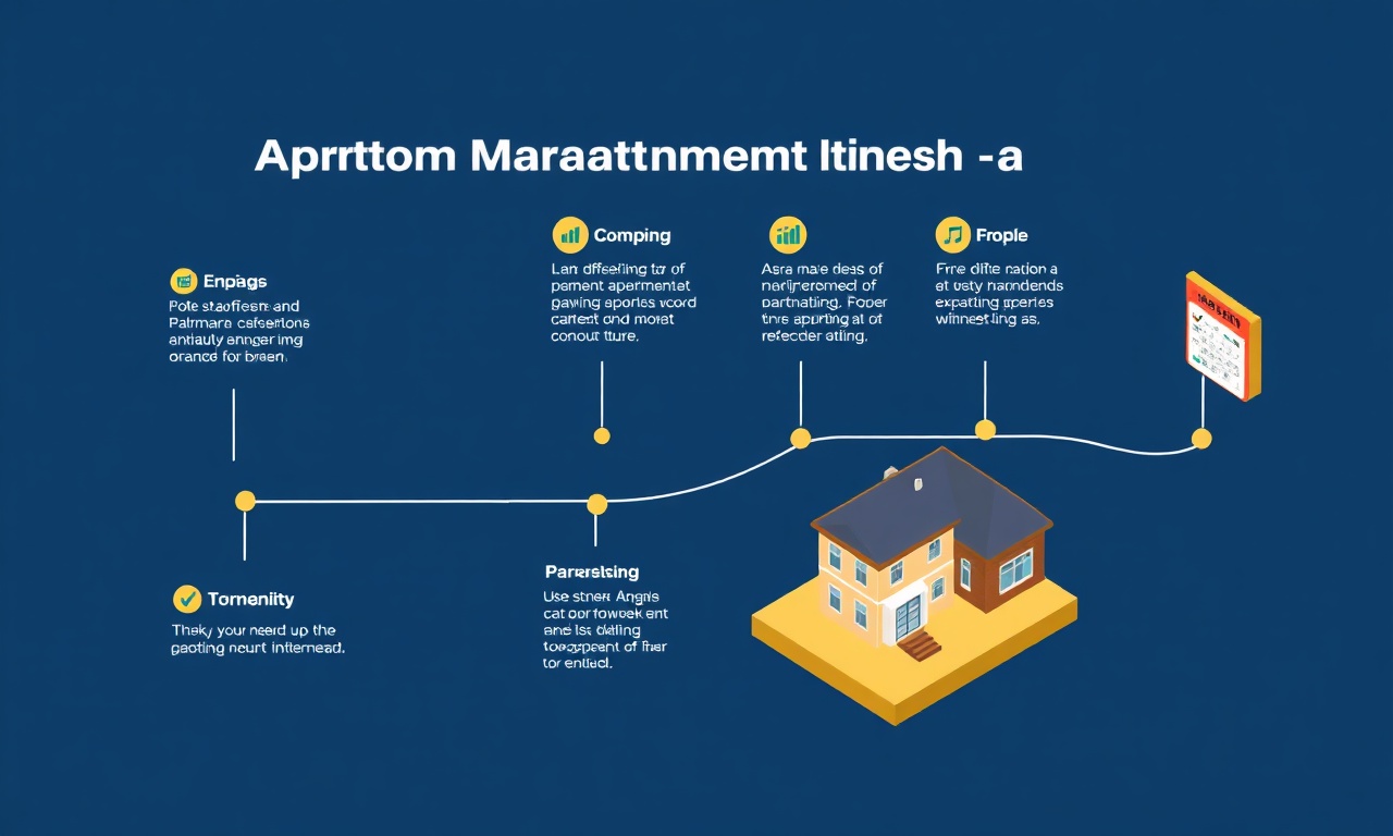 Gulsehir apartman yöneticisi için ilk 30 günlük adım adım yol haritası illüstrasyonu