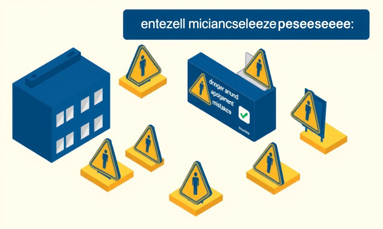 Yeni site yöneticisinin sık yaptığı 7 hata izometrik uyarı illüstrasyonu