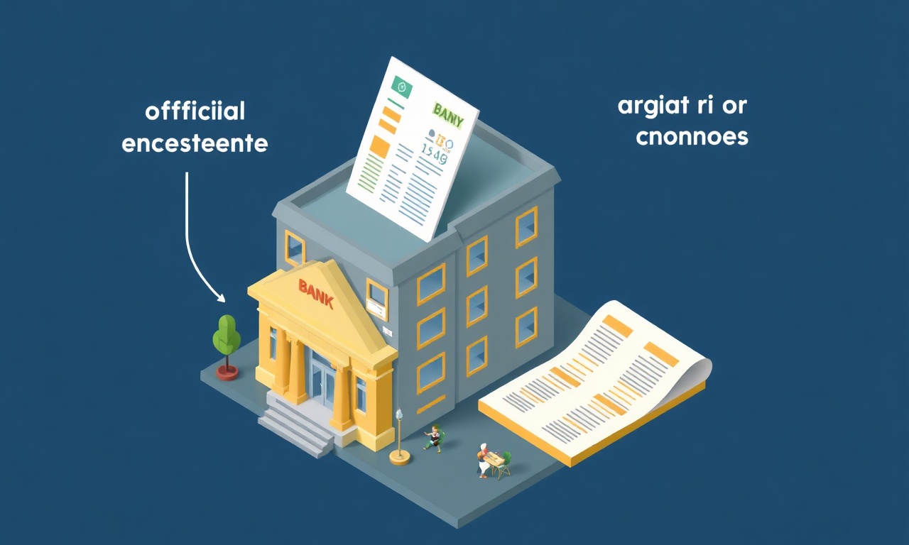 Apartman yönetimi için banka hesabı ve vergi numarası işlemleri temsili çizimi