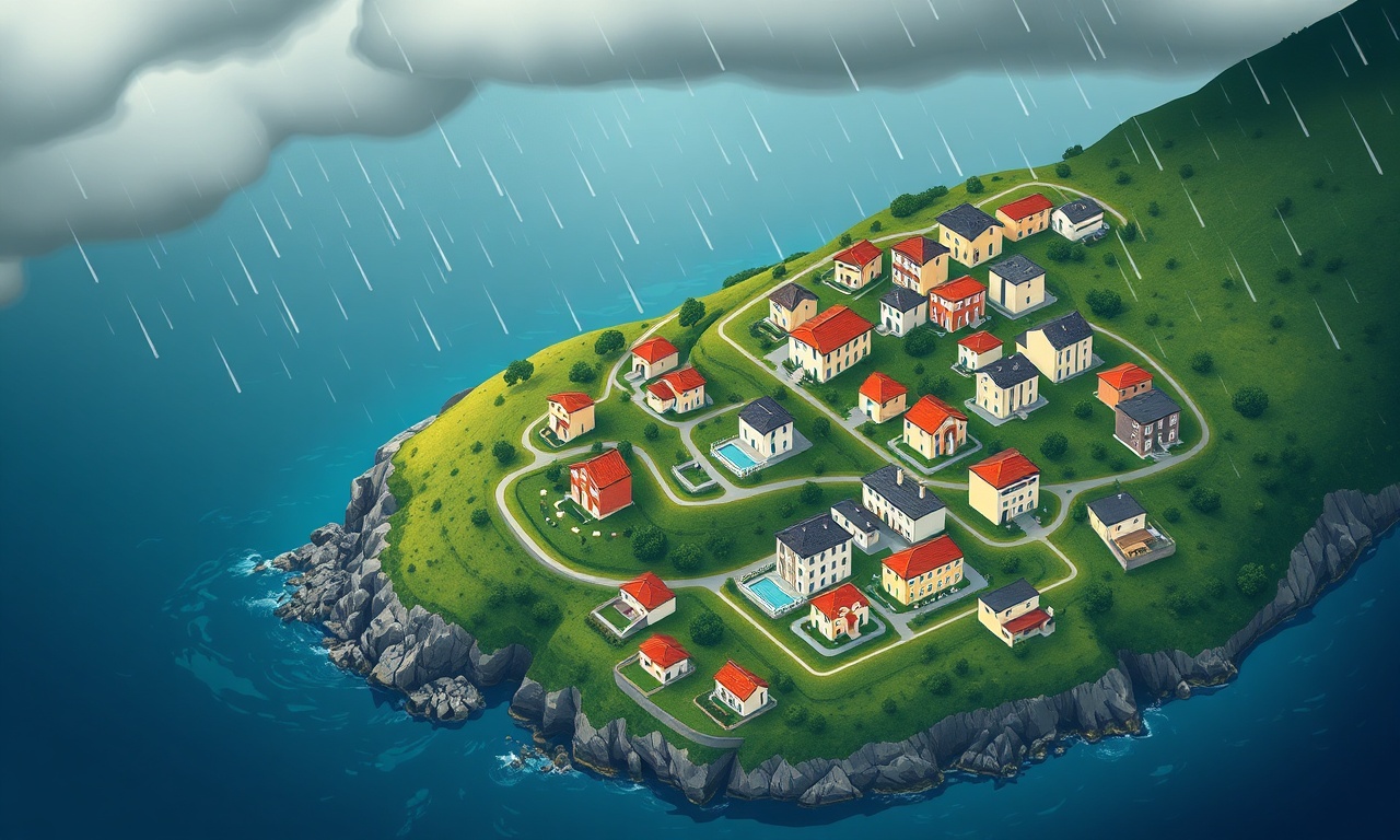 Ardesen ve Rize kıyısında eğimli arazide apartman silueti — Karadeniz site yönetimi rehberi kapak görseli