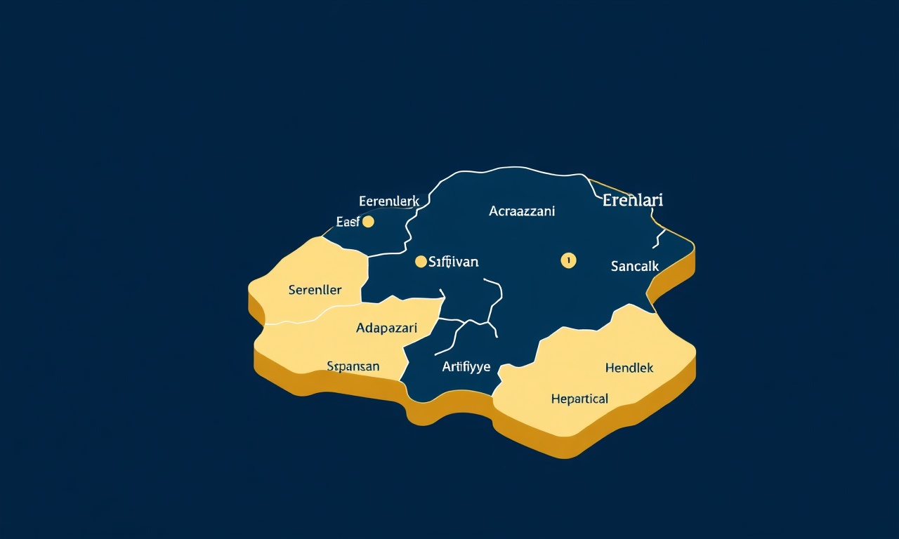 Sakarya ili ilçeleri Erenler Adapazarı Serdivan Arifiye Sapanca bölgesel site yönetimi haritası
