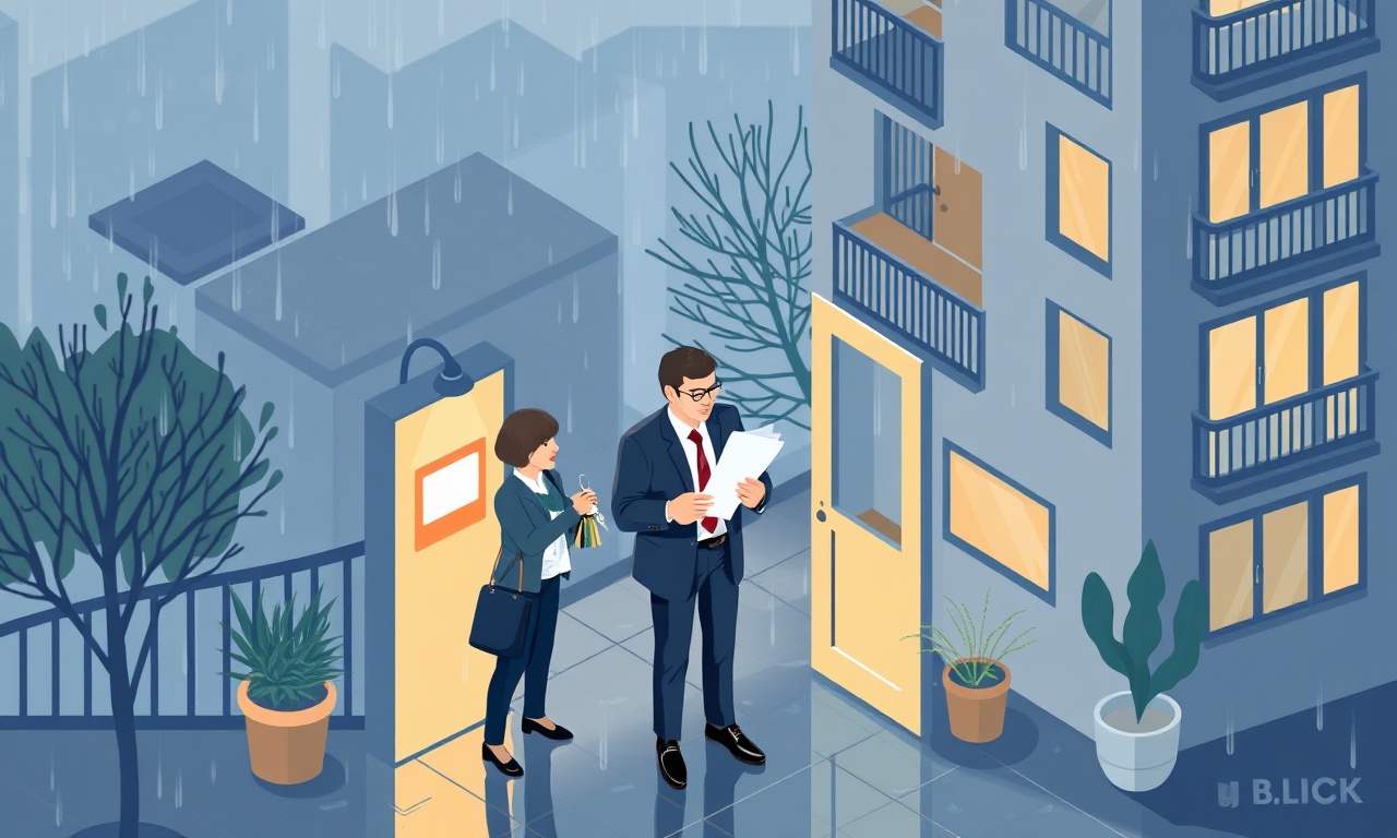 Yeni site yöneticisi devir teslim, Yakakent apartman girişi illüstrasyonu