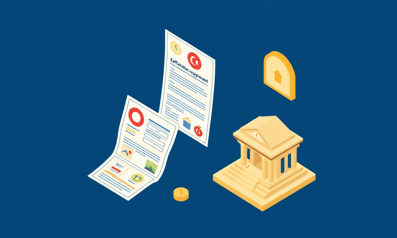 Site vergi numarası ve banka hesabı açılışı — izometrik illüstrasyon