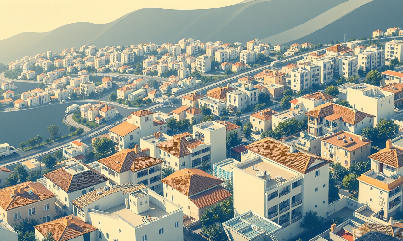 Viransehir sıcak iklim ve su yönetimi apartman yönetimi illüstrasyonu