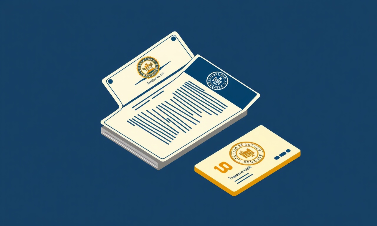 Site yönetimi için resmi kayıt belgelerini gösteren izometrik illüstrasyon