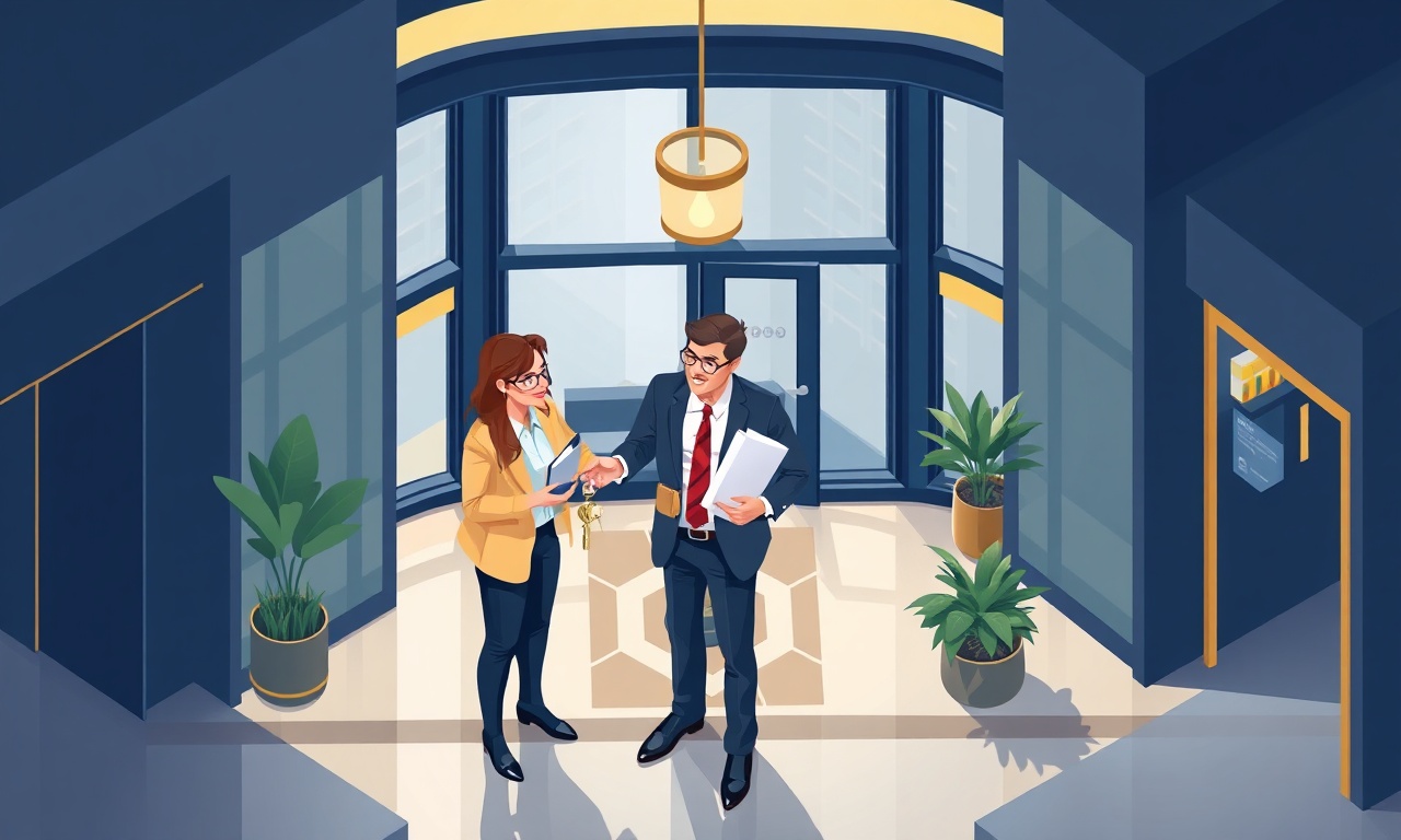 Siirt Merkez'de yeni apartman yöneticisinin görevi devralması, izometrik illustrasyon