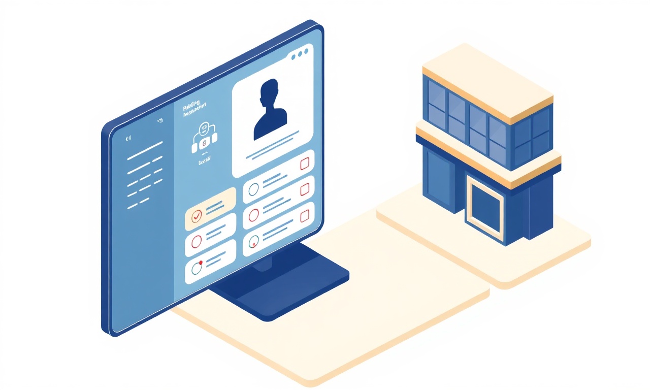 Yapay zeka destekli site yönetim platformu onay ekranı izometrik illüstrasyon