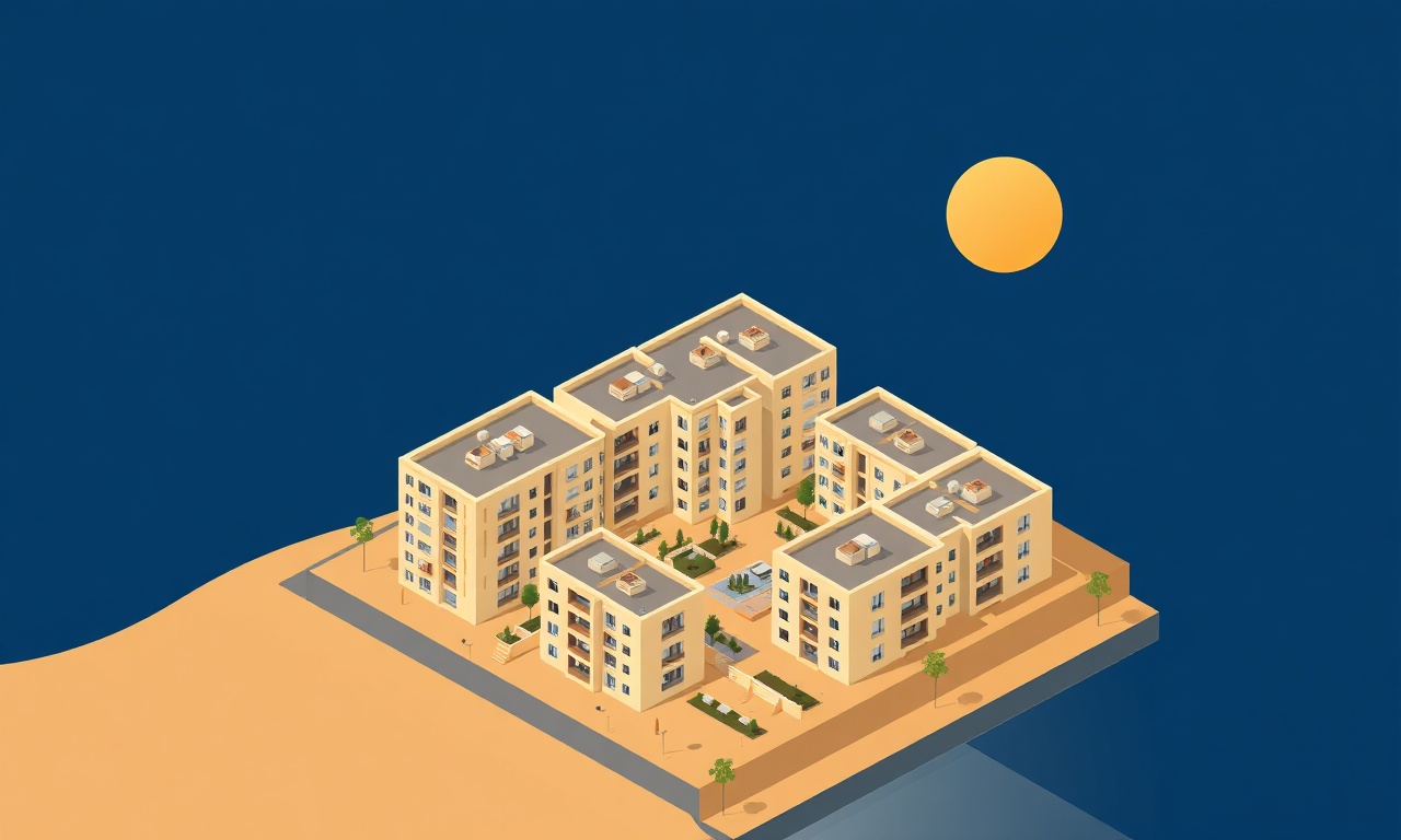 Şırnak modern konut sitesi ve apartman yönetimi editorial illüstrasyon