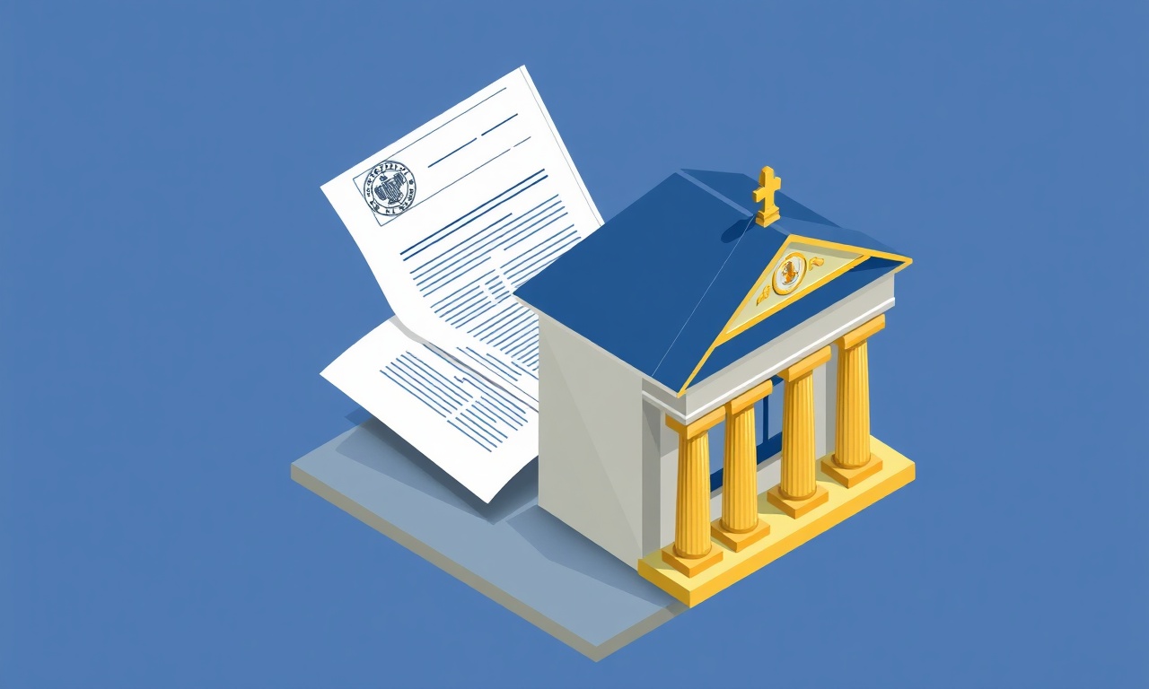 Resmi evrak, vergi dairesi ve banka hesabı işlemlerini anlatan izometrik illüstrasyon