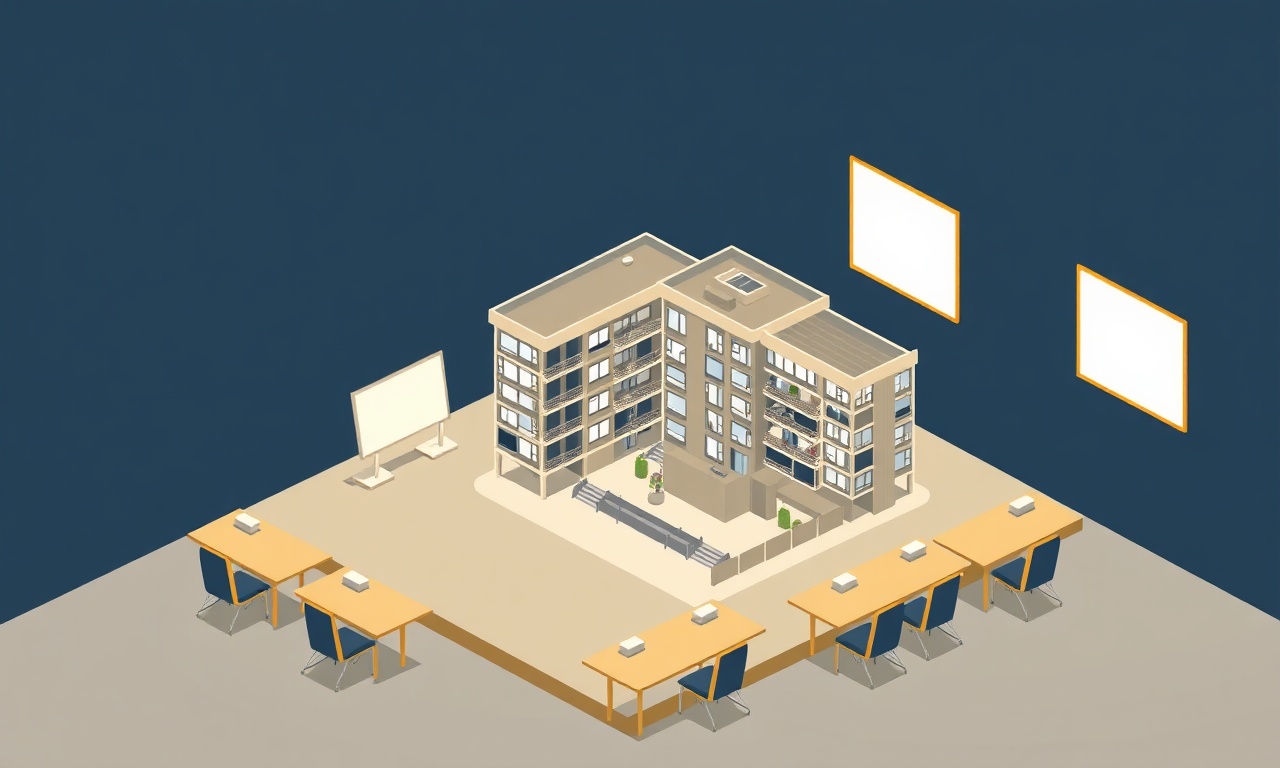 Apartman genel kurul toplantısı ve karar defteri illüstrasyonu