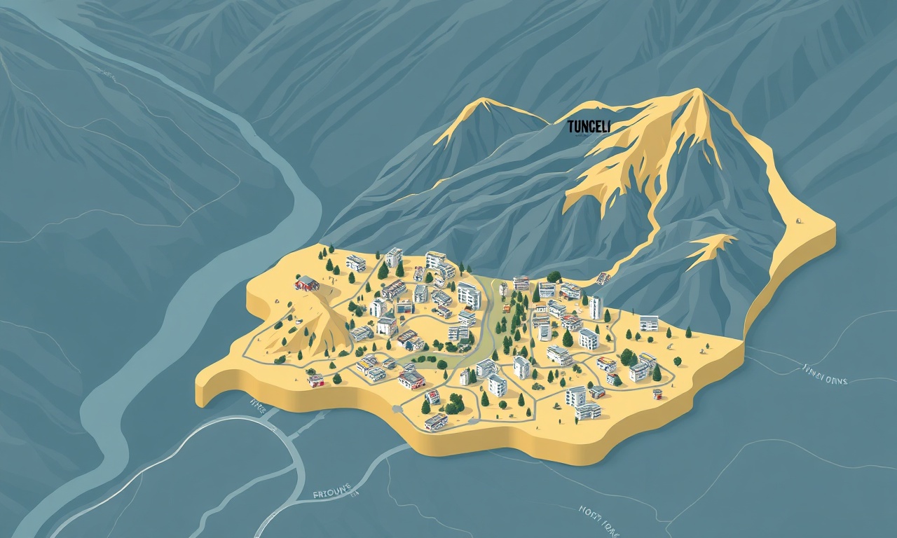 Tunceli ili ilçeleri site yönetimi coğrafi dağılım temsili görsel