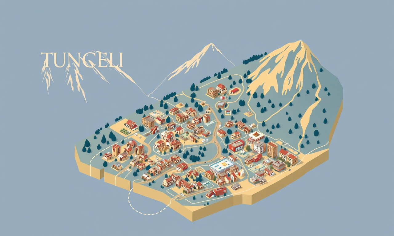 Tunceli ilçeleri site yönetimi coğrafi dağılım illüstrasyonu