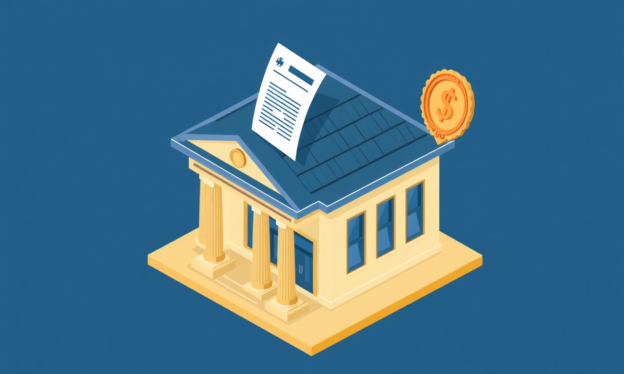Site adına banka hesabı ve resmi kayıt işlemlerinin izometrik gösterimi