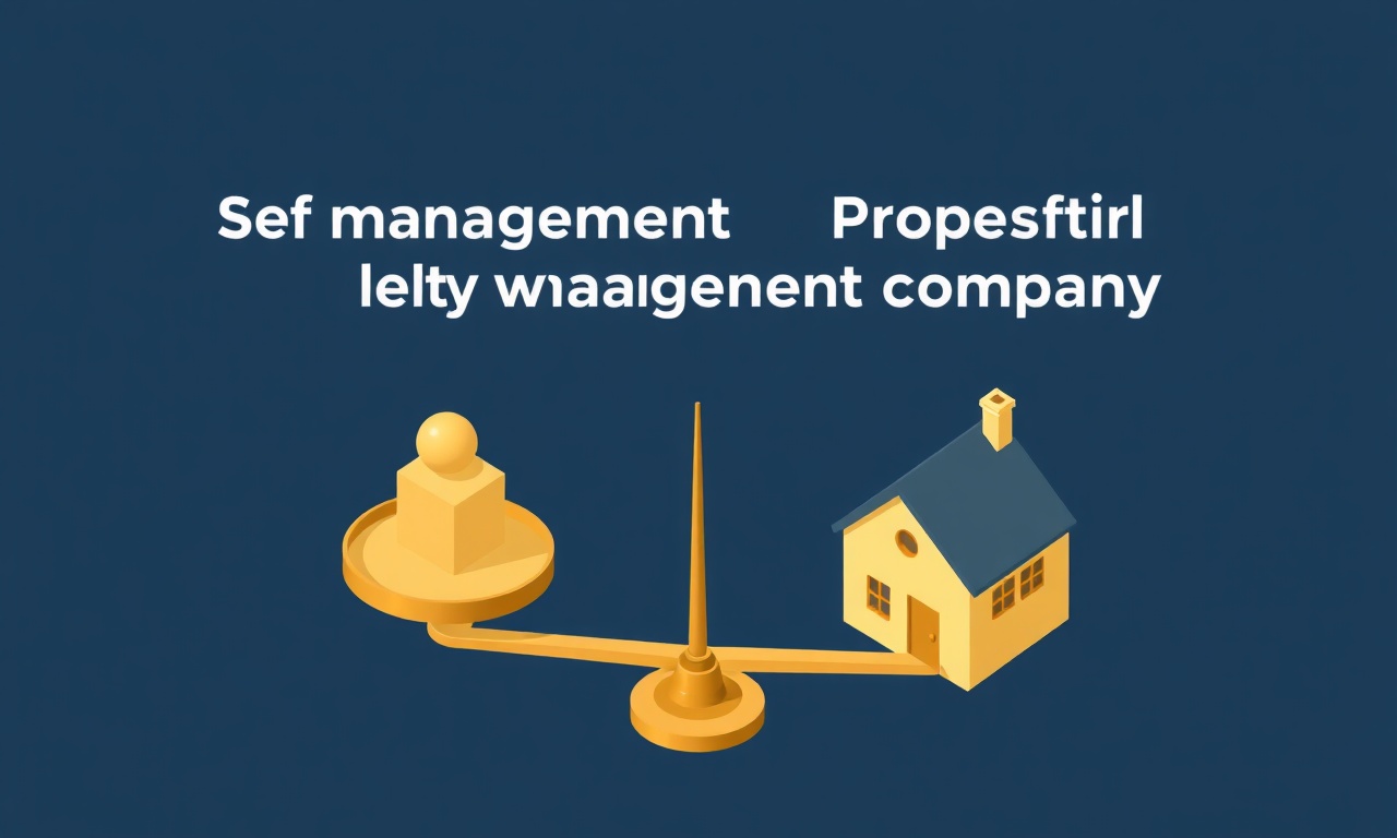 Kendi yönetim ile profesyonel site yönetim şirketi karşılaştırması illüstrasyonu