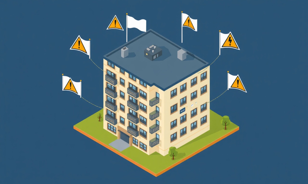 Yeni apartman yöneticisi sık yapılan hatalar uyarı ikonları Uşak Merkez illüstrasyonu