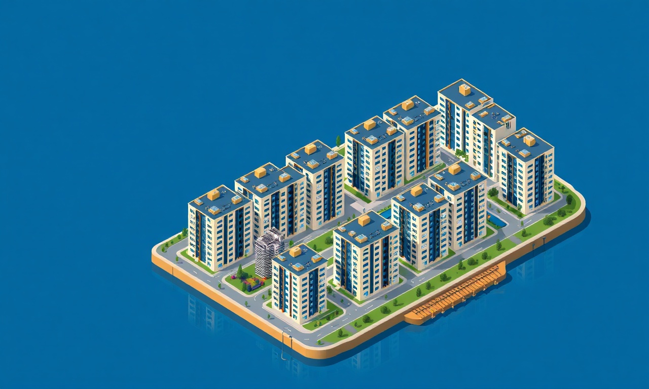 Altinova Yalova ilçesinde kıyı hattına yakın apartman ve site binaları izometrik görünüm