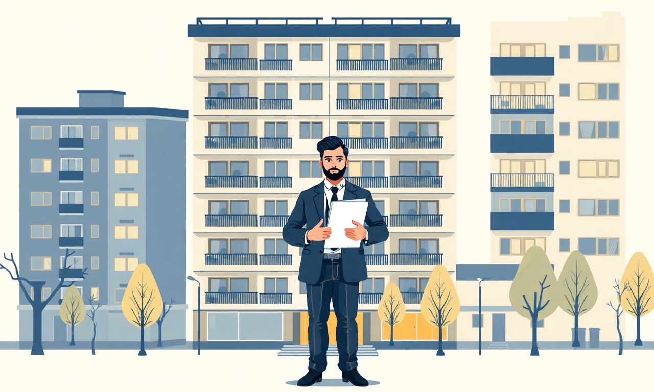 Akdagmadeni'de apartman yöneticiliğini yeni devralan birini sembolize eden izometrik illüstrasyon