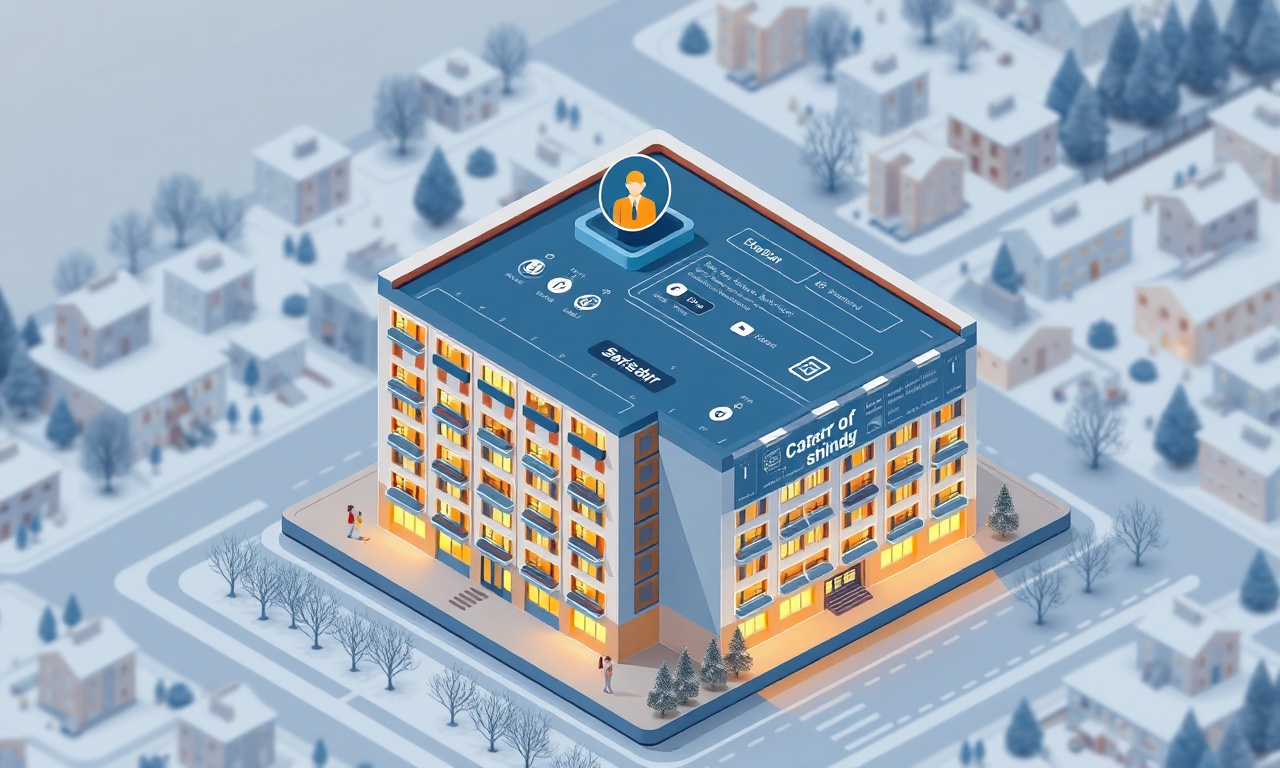SiteYönetim yapay zeka apartman yönetim platformu Yenifakili Yozgat illüstrasyonu